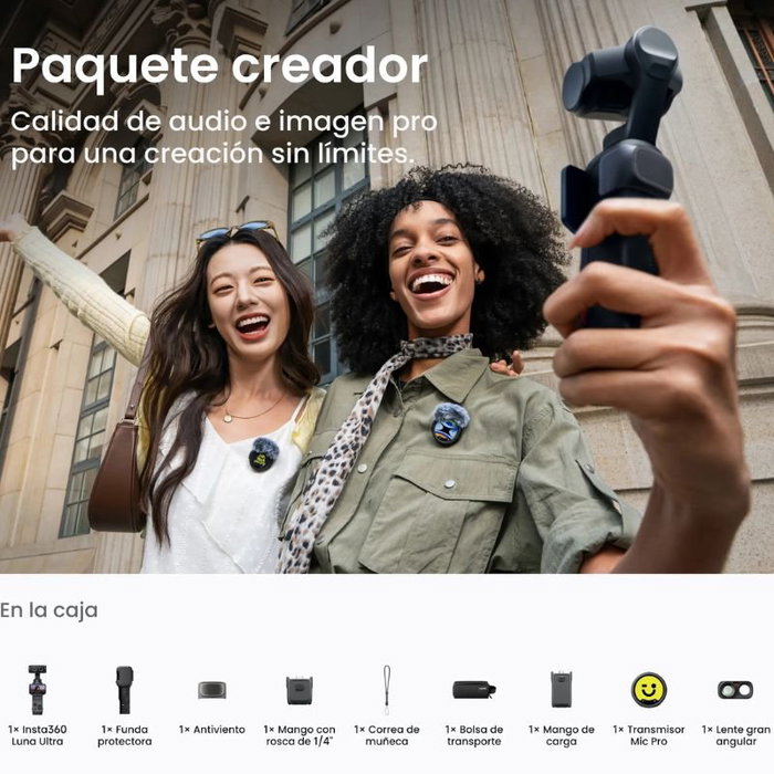Insta360 Luna Ultra Pack Creador 8K Negra Insta360 Luna Ultra Pack Creador 8K Negra